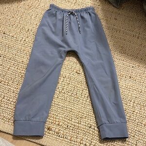 Gray Elastic Waist Joggers